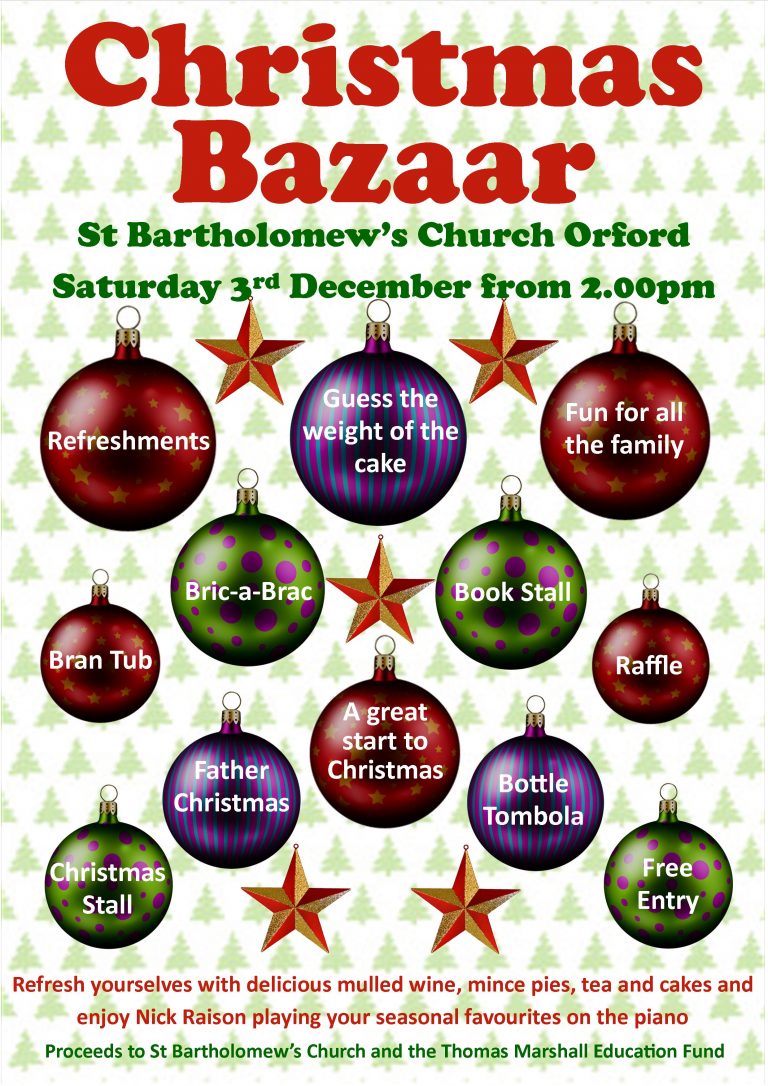 St Bartholomew's Church Bazaar Orford Business Association